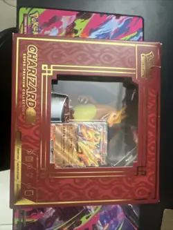 Pokemon Charizard EX Super Premium Collection Box Sealed New (10) Booster Packs - Image 1