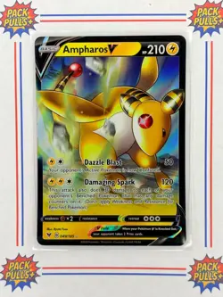 Pokemon TCG Ampharos V Ultra Rare Holo Vivid Voltage 049/185 - Image 1