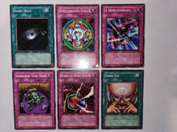Yugioh 1st Edition Near Mint Trap / Magic / Spell Card LOT Dark Hole EXT. (6) - Image 3