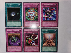 Yugioh 1st Edition Near Mint Trap / Magic / Spell Card LOT Dark Hole EXT. (6) - Image 4