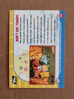 1999 Pokemon TCG Don't Cry, Togepi! Pokemon Topps Pikachu's Vacation #43 - Image 2