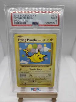 2016 Pokemon XY Evolutions Flying Pikachu 110/108 PSA 9 - Image 1