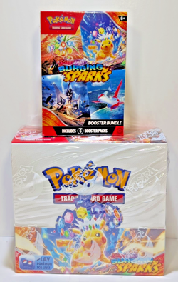 2 Pokemon TCG Box: Surging Sparks Booster Box & Booster Bundle - Factory Sealed - Image 1