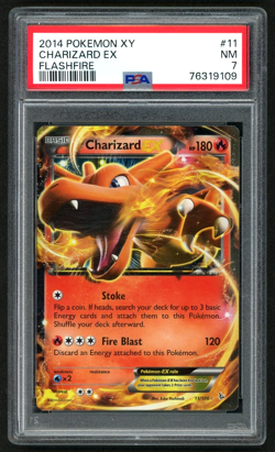 2014 POKEMON CHARIZARD EX XY FLASHFIRE #11 PSA 7 - Image 1
