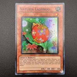 YuGiOh Naturia Ladybug HA04-EN020 Super Rare Unlimited NM - Image 1