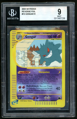 2003 Pokemon Gengar R SkyRidge Reverse Foil BGS 9 - Image 1