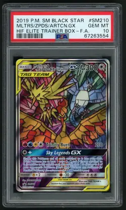 2019 POKEMON MLTRS/ZPDS/ARTCN.GX HIF ETB-F.A. SM BLACK STAR PROMO #SM210 PSA 10 - Image 1