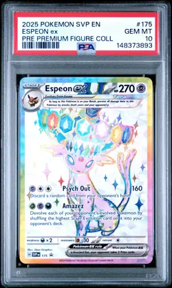 2025 POKEMON SVP EN-SV BLACK STAR PROMO #175 ESPEON EX PSA 10 - Image 1