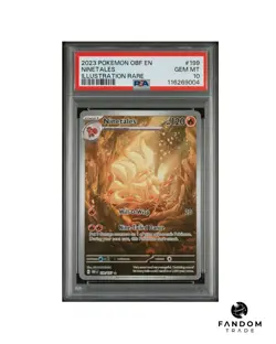 PSA 10 GEM MT Ninetales 199/197 Illustration Rare Pokemon Obsidian Flames - Image 1