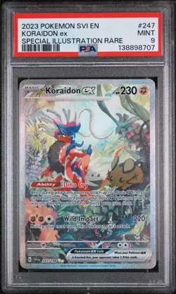 Koraidon ex Pokemon TCG 2023 Scarlet & Violet 247/198 PSA 9￼ - Image 1