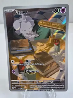 Pokemon TCG Espurr IR Illustration Rare Full Art Near Mint Perfect Order 095/088 - Image 1