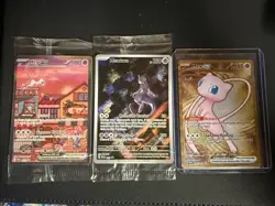 Pokemon TCG - 151 UPC Promo Set Mew 053 Mewtwo 052 Metal Mew 205 - New SEALED - Image 1