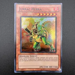 YuGiOh Jurrac Herra HA04-EN018 Super Rare Unlimited NM - Image 1