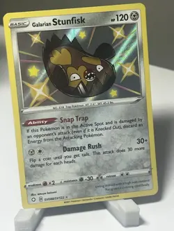 Pokemon Galarian Stunfisk Holo Rare Shining Fates SV088/SV122 - Image 1