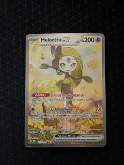 Pokemon TCG Meloetta EX 167/086 Sir Black Bolt Scarlett & Violet - Image 1