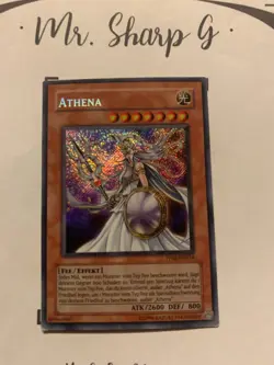 ATHENA - PP02-DE018 DEUTSCH Yu-Gi-OH! CARD SECRET RARE HOLO KONAMI - Image 2