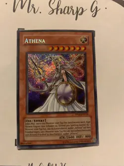 ATHENA - PP02-DE018 DEUTSCH Yu-Gi-OH! CARD SECRET RARE HOLO KONAMI - Image 3