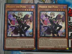Yugioh - 2x Medius The Pure DUAD-EN008 Ultra Rare Near Mint In Hand - Image 1