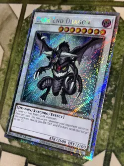 YuGiOh DARK END DRAGON Platinum Secret Rare RA03-EN216 - Image 1