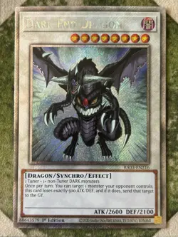 YuGiOh DARK END DRAGON Platinum Secret Rare RA03-EN216 - Image 2