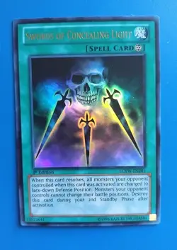 LP Yugioh Swords of Concealing Light LCYW-EN281 Ultra Rare 1st Edition - Image 1
