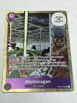 Mamaragan Foil SR OP15-078 One Piece OP15 Adventure on Kami’s Island English NM - Image 1