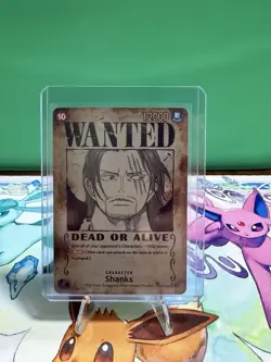 Shanks OP09-004 Wanted Poster Emperors In The New World One Piece TCG English - Image 1