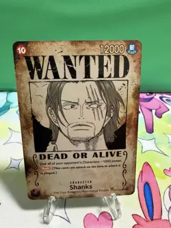 Shanks OP09-004 Wanted Poster Emperors In The New World One Piece TCG English - Image 3