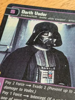 2002 Star Wars TCG WOTC #14 Darth Vader (C) Promo Card Moderate Play MP - Image 3