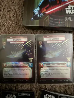 star wars unlimited lot Judge Card Grogu Sleeves Top 4 8 Yoda Death Vader - Image 4