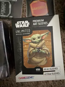 star wars unlimited lot Judge Card Grogu Sleeves Top 4 8 Yoda Death Vader - Image 5