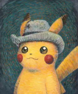 Pokemon Promo Card Van Gogh Pikachu with Grey Felt Hat 085 PSA 10 GEM MINT - Image 3