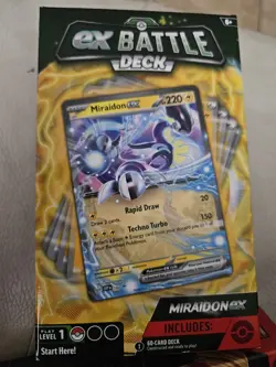 Pokemon Miraidon ex Battle Deck Sealed 60-Card English TCG Deck 2023 - Image 1