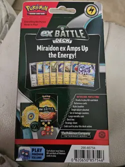 Pokemon Miraidon ex Battle Deck Sealed 60-Card English TCG Deck 2023 - Image 2