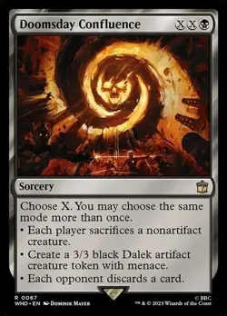 Doomsday Confluence NM Doctor Who MTG Magic The Gathering Black English Card - Image 1