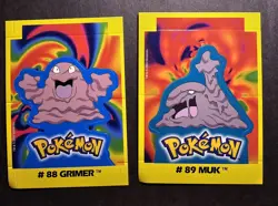 GRIMER X MUK EVOLUTION - RARE TCG NAVARRETE BUILDABLE CARD VINTAGE 2000 - Image 1