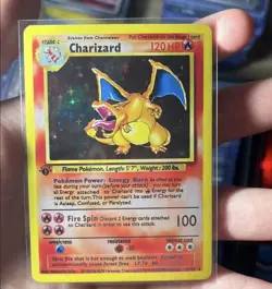 Charizard 1st Edition Style Base Set Holo 4/102 Custom Fan Art Card - Image 1