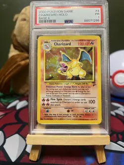 Charizard 4/130 PSA 1 - Base Set 2 - Rare Holo Pokemon Card - Image 1