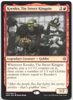 Krenko, Tin Street Kingpin R War of the Spark 137 LP - Image 1