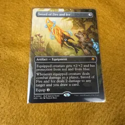 Sword of Fire and Ice (Borderless) Bloomburrow Special Guests - Near Mint Regula - Image 1