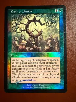 Mtg oath Of Druids DCI promo Foil - Image 1