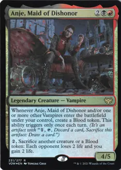 Anje, Maid of Dishonor R Innistrad: Crimson Vow 231 LP Foil - Image 1