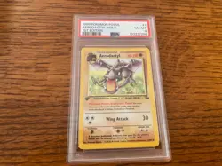 PSA 8 Aerodactyl #16 1st Edition Fossil Pokemon TCG 1999 - Image 1