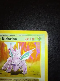 Pokemon Nidorino 37/102 from Base Set Shadowless in MP condition! - Image 4