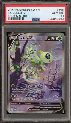 Pokemon Celebi V Fusion Strike Full Alt Art #245 PSA 10 Gem Mint - Image 1