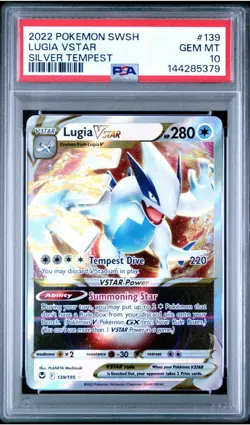 Pokemon Lugia VSTAR Silver Tempest #139 PSA 10 2022 English Holo - Image 1