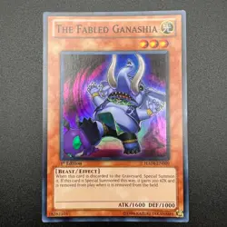 YuGiOh The Fabled Ganashia HA04-EN009 Super Rare 1st Edition NM - Image 1