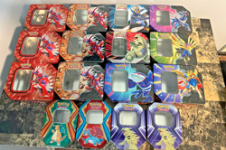 Empty Pokemon Tins Lot of 16 - Image 1
