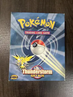 WOTC Pokemon TCG: Thunderstorm Gift Box Open Box Sealed Theme Deck * NO PACKS * 742818062237 - Image 1