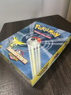 WOTC Pokemon TCG: Thunderstorm Gift Box Open Box Sealed Theme Deck * NO PACKS * 742818062237 - Image 3